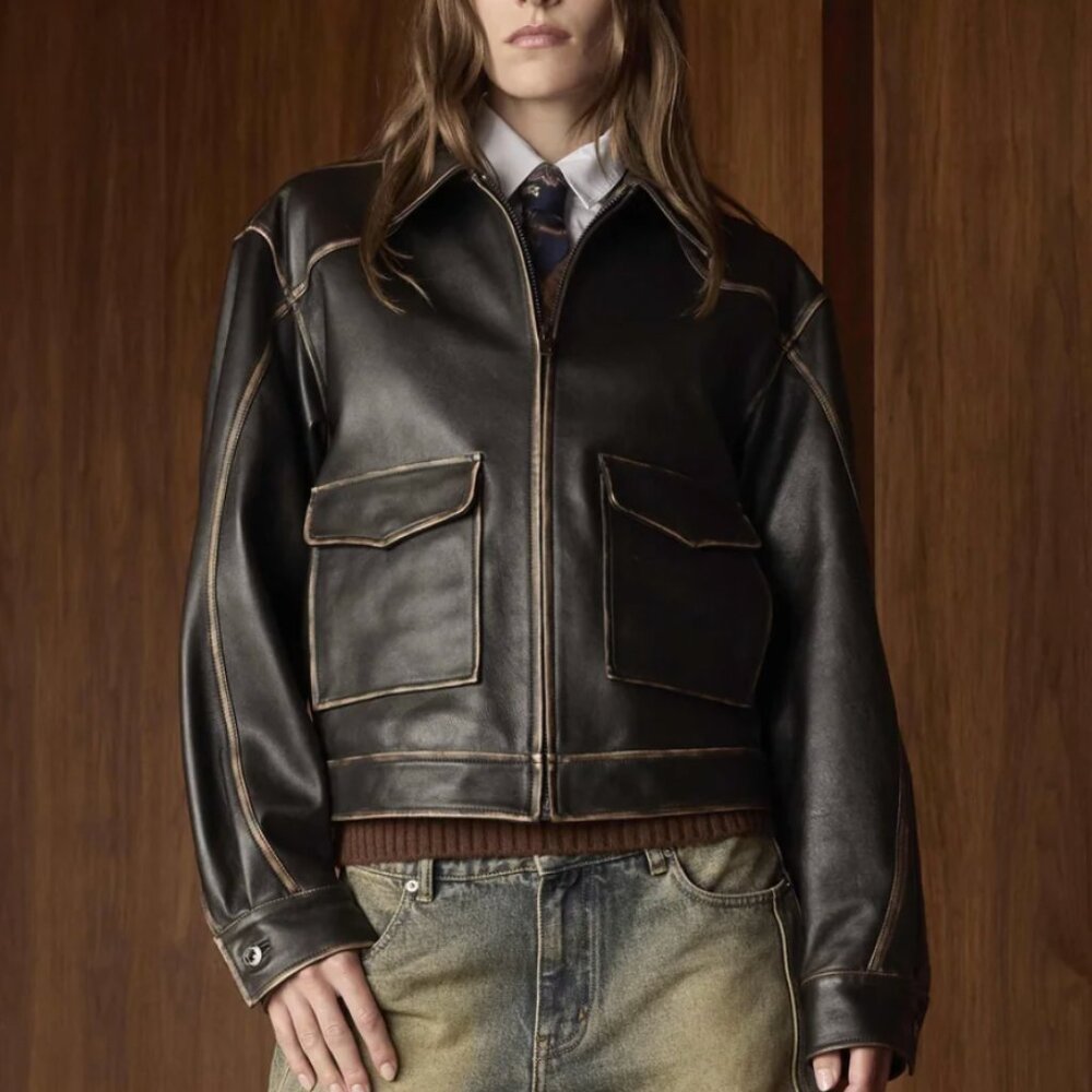 MIMCHIK Pint Leather Jacket